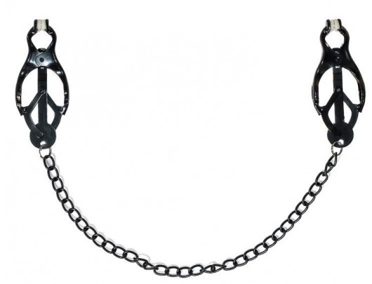 Зажимы на соски Darkside с цепочкой - Lola Games - купить с доставкой в Мытищах