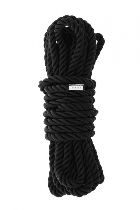 Черная веревка для шибари DELUXE BONDAGE ROPE - 5 м. - Dream Toys - купить с доставкой в Мытищах