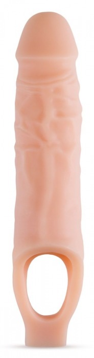 Телесный реалистичный фаллоудлинитель 9 Inch Silicone Cock Sheath Penis Extender - 22,86 см. - Blush Novelties - в Мытищах купить с доставкой