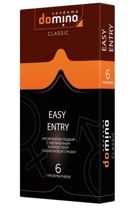 Презервативы с увеличенным количеством смазки DOMINO Easy Entry - 6 шт. - Domino - купить с доставкой в Мытищах