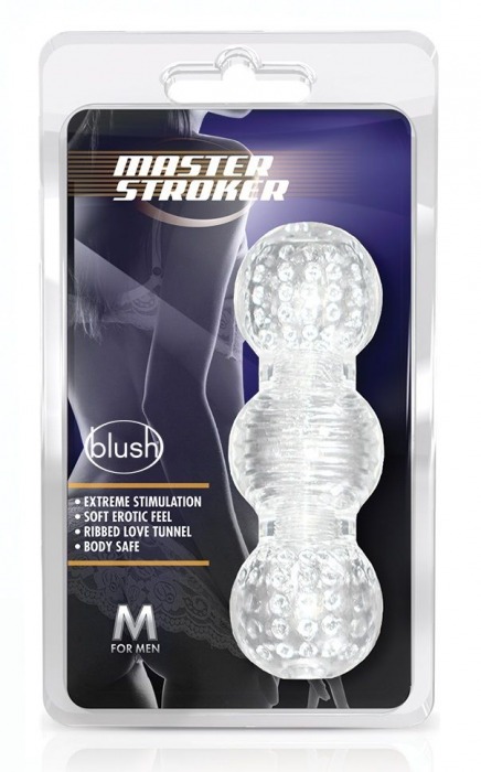 Прозрачный фигурный мастурбатор Master Stroker - Blush Novelties - в Мытищах купить с доставкой