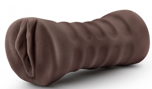 Коричневый мастурбатор-вагина Hot Chocolate Brianna - Blush Novelties - в Мытищах купить с доставкой