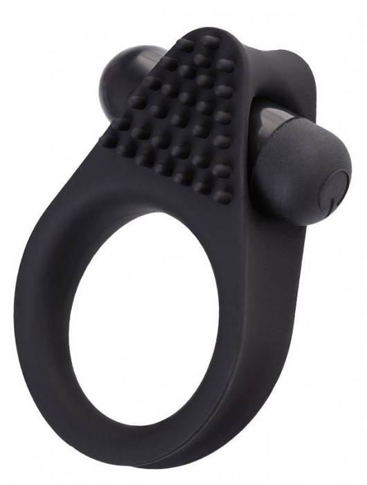 Черное эрекционное виброкольцо Brid с шипиками - A-toys - в Мытищах купить с доставкой