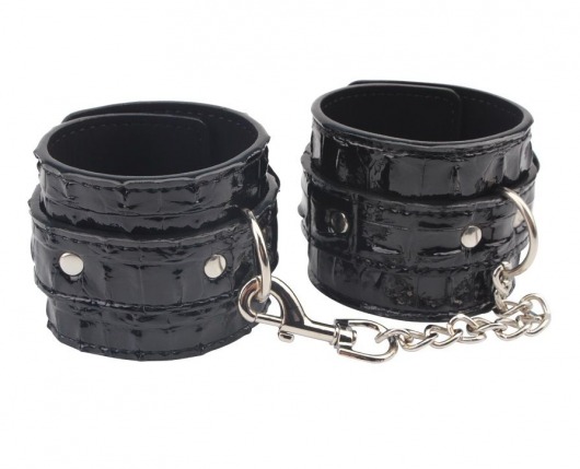 Черные наручники Surrender Wrist Restraints - Chisa - купить с доставкой в Мытищах