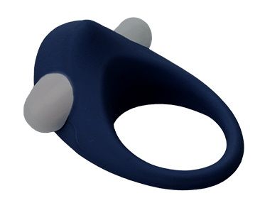 Гладкое синее эрекционное виброкольцо STIMU RING - Dream Toys - в Мытищах купить с доставкой