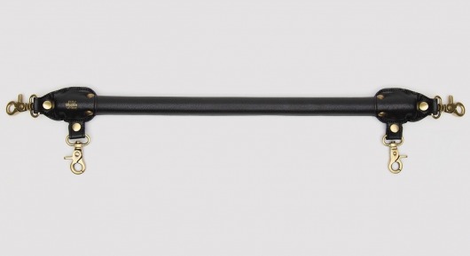 Черная распорка для ног Bound to You Faux Leather Spreader Bar - 50,8 см. - Fifty Shades of Grey - купить с доставкой в Мытищах