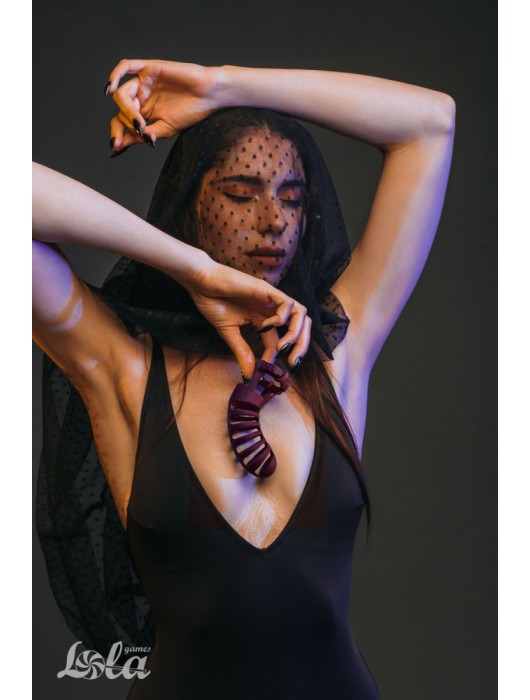 Мужской пояс верности бордового цвета Romello - Lola Games - купить с доставкой в Мытищах