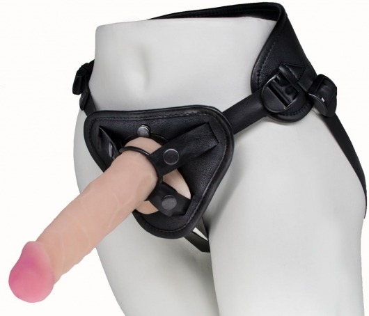 Пояс харнесс BEST UNI strap с 2 сменными насадками - 18,5 и 16 см. - LOVETOY (А-Полимер) - купить с доставкой в Мытищах