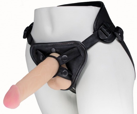Пояс харнесс BEST UNI strap с 2 насадками - 18 и 22 см. - LOVETOY (А-Полимер) - купить с доставкой в Мытищах