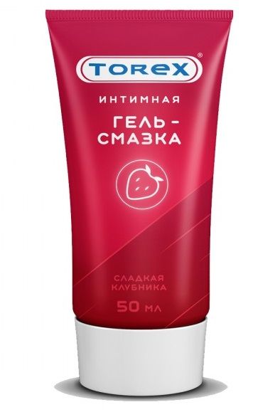 Смазка на водной основе TOREX  Сладкая клубника  - 50 мл. - Torex - купить с доставкой в Мытищах