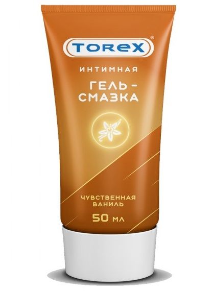 Смазка на водной основе TOREX  Чувственная ваниль  - 50 мл. - Torex - купить с доставкой в Мытищах