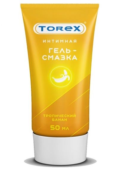 Смазка на водной основе TOREX  Тропический банан  - 50 мл. - Torex - купить с доставкой в Мытищах