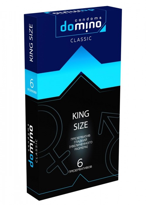 Презервативы увеличенного размера DOMINO Classic King size - 6 шт. - Domino - купить с доставкой в Мытищах