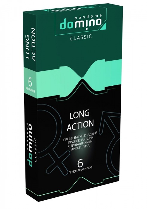 Презервативы с пролонгирующим эффектом DOMINO Classic Long action - 6 шт. - Domino - купить с доставкой в Мытищах