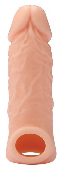 Телесная насадка EXTENDER WITH BALL STRAP 5.5 - 14 см. - Dream Toys - в Мытищах купить с доставкой
