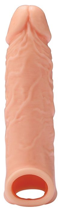 Телесная насадка EXTENDER WITH BALL STRAP 6.5 - 17 см. - Dream Toys - в Мытищах купить с доставкой