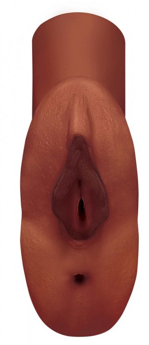 Коричневый мастурбатор Perfect Pussy Double Stroker - Pipedream - в Мытищах купить с доставкой
