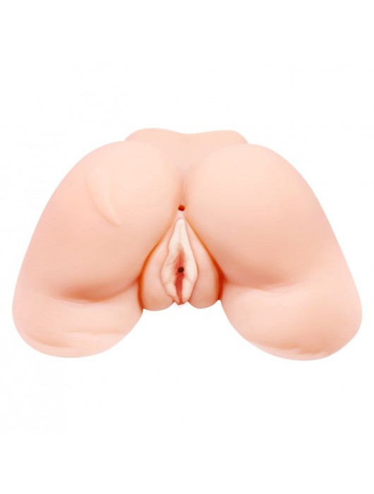 Телесная вибровагина Julie с 2 рабочими отверстиями - Baile - в Мытищах купить с доставкой