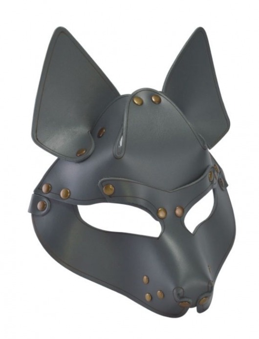 Серая маска Wolf с клепками - Sitabella - купить с доставкой в Мытищах