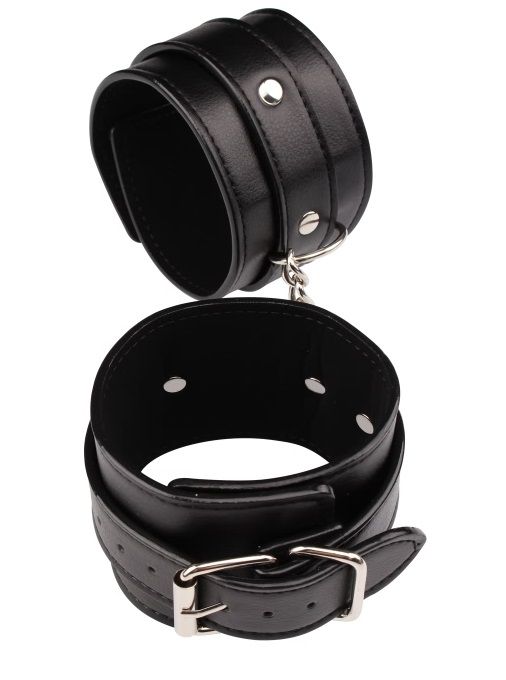 Черные оковы Classic Ankle Cuffs - Chisa - купить с доставкой в Мытищах