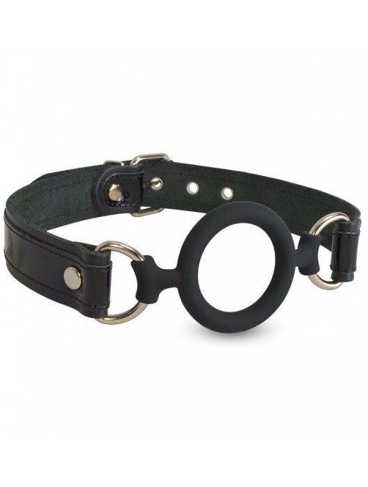 Силиконовый кляп-рамка на кожаных ремешках - Sitabella - купить с доставкой в Мытищах