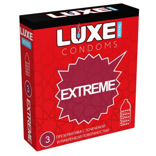 Текстурированные презервативы LUXE Royal Extreme - 3 шт. - Luxe - купить с доставкой в Мытищах