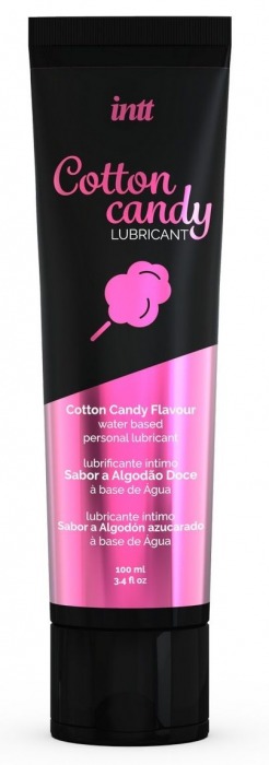 Интимный гель на водной основе Cotton Candy Lubricant - 100 мл. - INTT - купить с доставкой в Мытищах