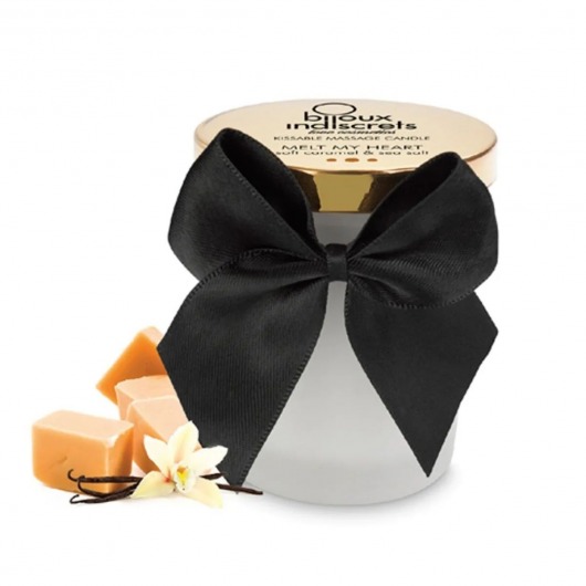 Массажная свеча Melt My Heart с ароматом карамели - 70 мл. - Bijoux Indiscrets - купить с доставкой в Мытищах