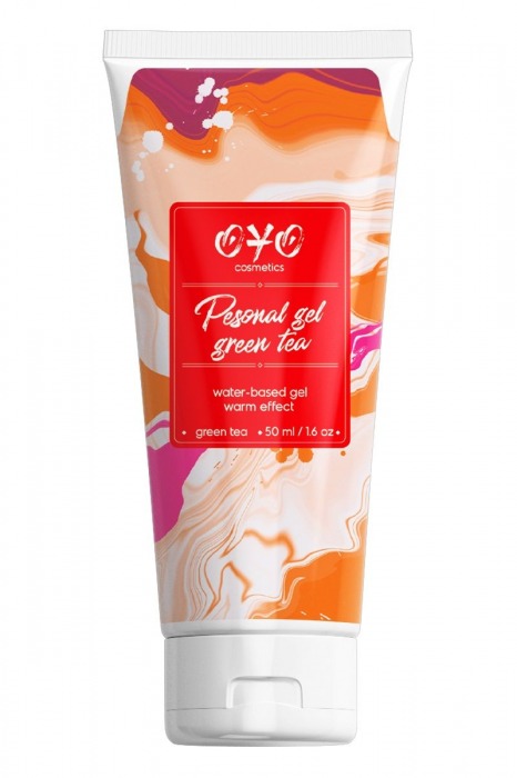 Интимная смазка на водной основе с согревающим эффектом OYO Personal Gel Green Tea - 50 мл. - OYO - купить с доставкой в Мытищах