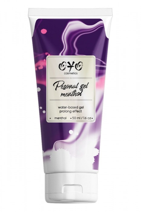 Интимная смазка на водной основе с пролонгирующим эффектом OYO Personal Gel Menthol - 50 мл. - OYO - купить с доставкой в Мытищах