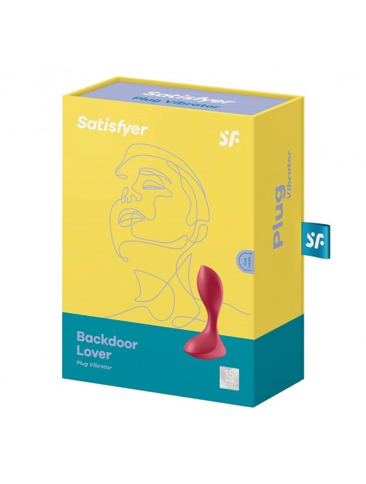 Красный вибромассажёр простаты Satisfyer Backdoor Lover - 14 см. - Satisfyer - в Мытищах купить с доставкой