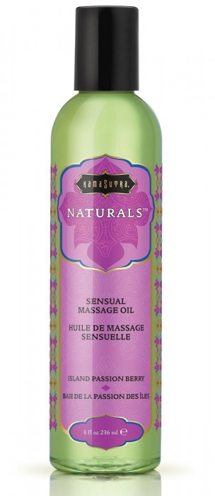 Массажное масло Naturals Island Passion Berry с ароматом тропических фруктов - 236 мл. - Kama Sutra - купить с доставкой в Мытищах