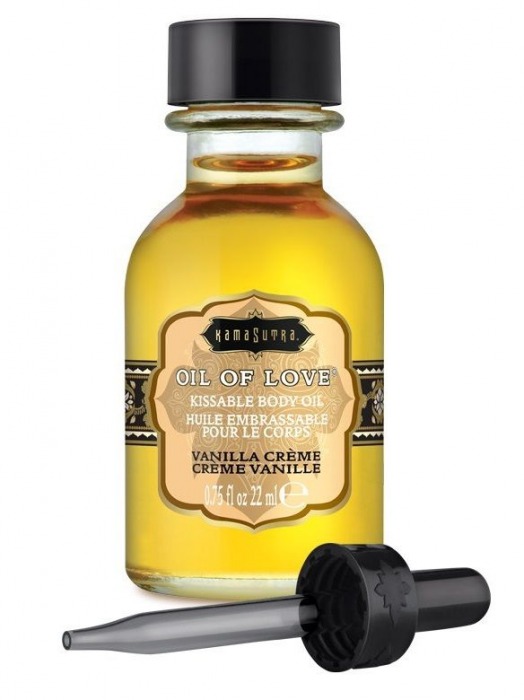 Масло для ласк с ароматом ванили Oil of Love Vanilla Creme - 22 мл. - Kama Sutra - купить с доставкой в Мытищах