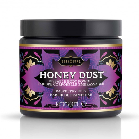 Пудра для тела Honey Dust Body Powder с ароматом малины - 170 гр. - Kama Sutra - купить с доставкой в Мытищах