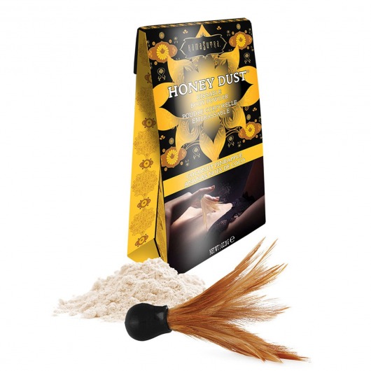 Пудра для тела Honey Dust Body Powder с ароматом кокоса и ананаса - 28 гр. - Kama Sutra - купить с доставкой в Мытищах