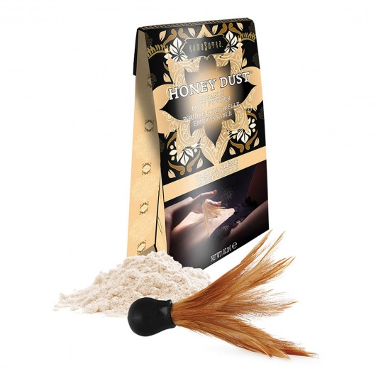 Пудра для тела Honey Dust Body Powder с ароматом ванили - 28 гр. - Kama Sutra - купить с доставкой в Мытищах