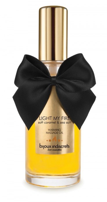 Массажное масло Light My Fire с ароматом карамели - 100 мл. - Bijoux Indiscrets - купить с доставкой в Мытищах