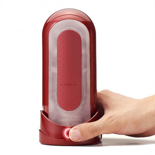Красный мастурбатор Flip Zero Red   Warmer с подогревом - Tenga - в Мытищах купить с доставкой