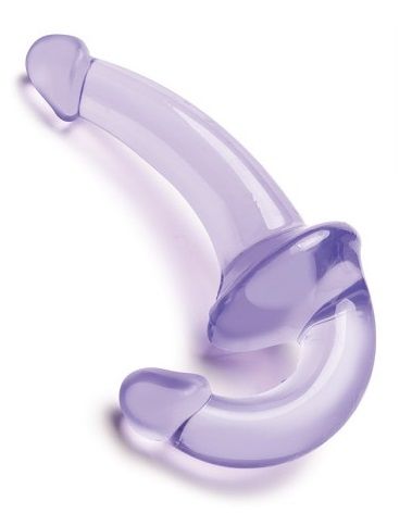 Фиолетовый безремневой страпон Strapless Strap-On - Lux Fetish - купить с доставкой в Мытищах