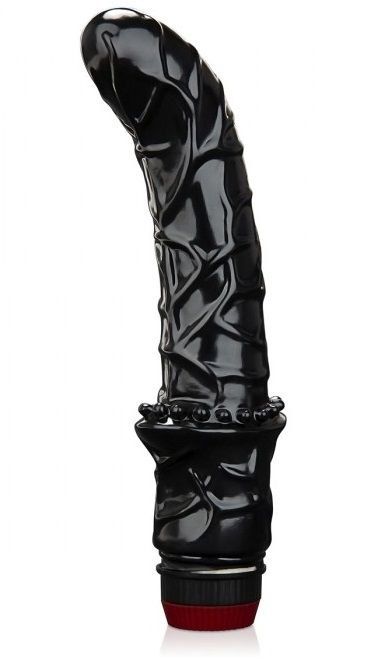 Черный вибромассажер простаты 6  Premium Prostate Massager - BlueLine - в Мытищах купить с доставкой