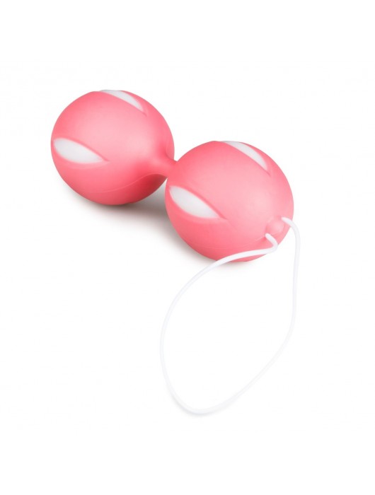 Розовые вагинальные шарики Wiggle Duo - Easy toys