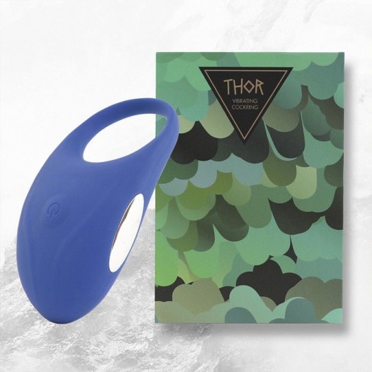 Синее кольцо с вибрацией Thor Cockring - FeelzToys - в Мытищах купить с доставкой