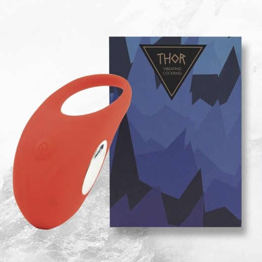 Красное кольцо с вибрацией Thor Cockring - FeelzToys - в Мытищах купить с доставкой