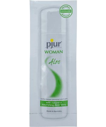 Лубрикант на водной основе pjur WOMAN Aloe - 2 мл. - Pjur - купить с доставкой в Мытищах