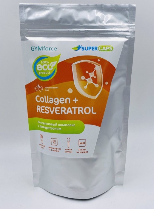 Натуральный коллаген с ресвератролом GYMforce Collagen+ - 150 гр. - SuperCaps - купить с доставкой в Мытищах