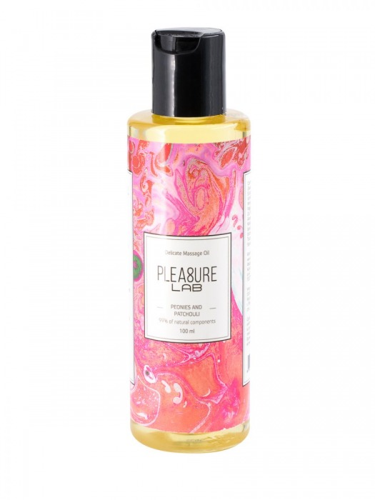 Массажное масло Pleasure Lab Delicate с ароматом пиона и пачули - 100 мл. - Pleasure Lab - купить с доставкой в Мытищах