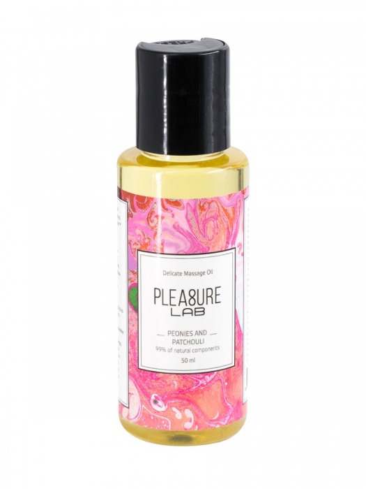 Массажное масло Pleasure Lab Delicate с ароматом пиона и пачули - 50 мл. - Pleasure Lab - купить с доставкой в Мытищах