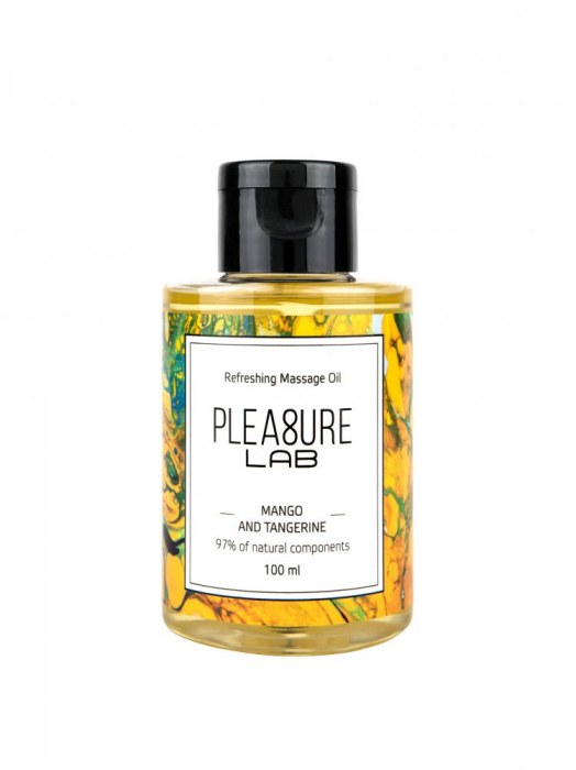 Массажное масло Pleasure Lab Refreshing с ароматом манго и мандарина - 100 мл. - Pleasure Lab - купить с доставкой в Мытищах