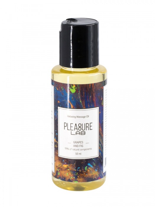 Массажное масло Pleasure Lab Relaxing с ароматом винограда и инжира - 50 мл. - Pleasure Lab - купить с доставкой в Мытищах