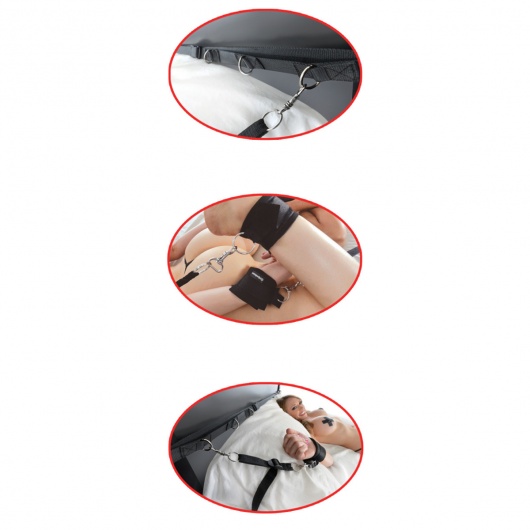 Набор для бондажа на кровати Ultimate Bed Restraint System - Pipedream - купить с доставкой в Мытищах